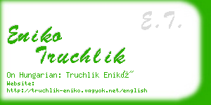 eniko truchlik business card